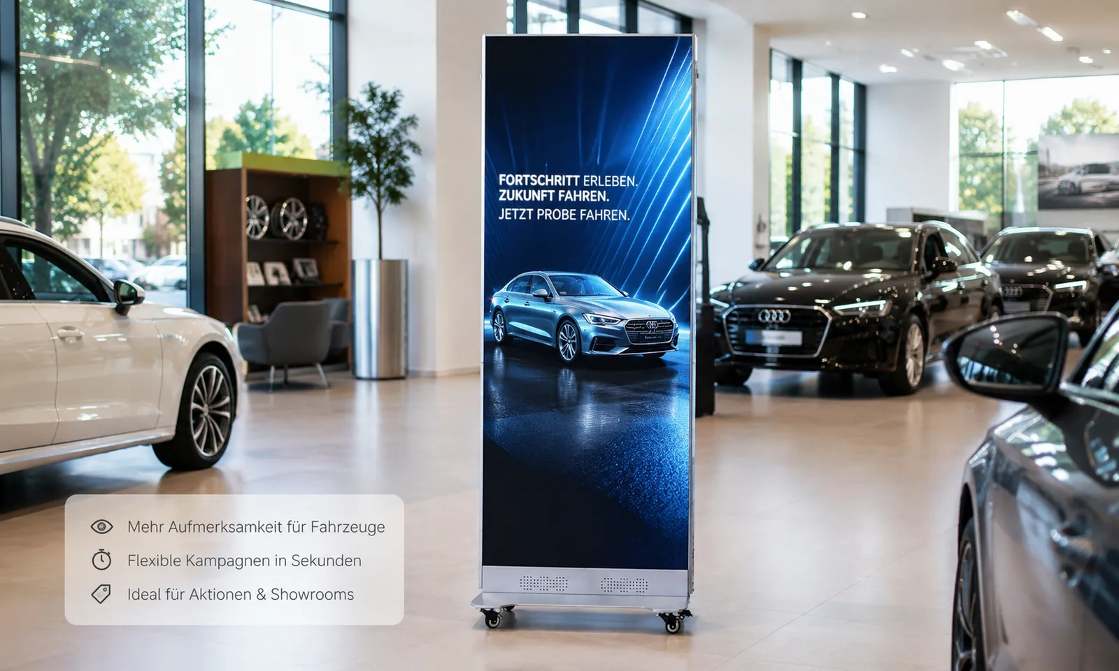 Für Autohäuser und Showrooms